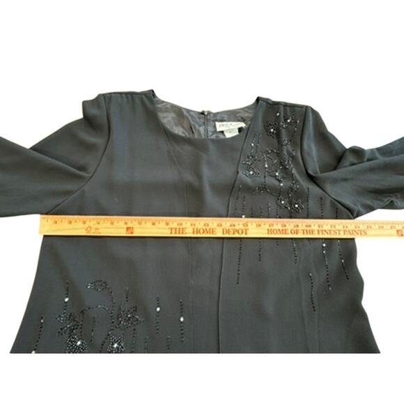 NWT! "DELA-JO"Deadstock 2 Pc. Set Beaded Lounge SZ 20w Grandmacore Sheer Overlay - Picture 15 of 16